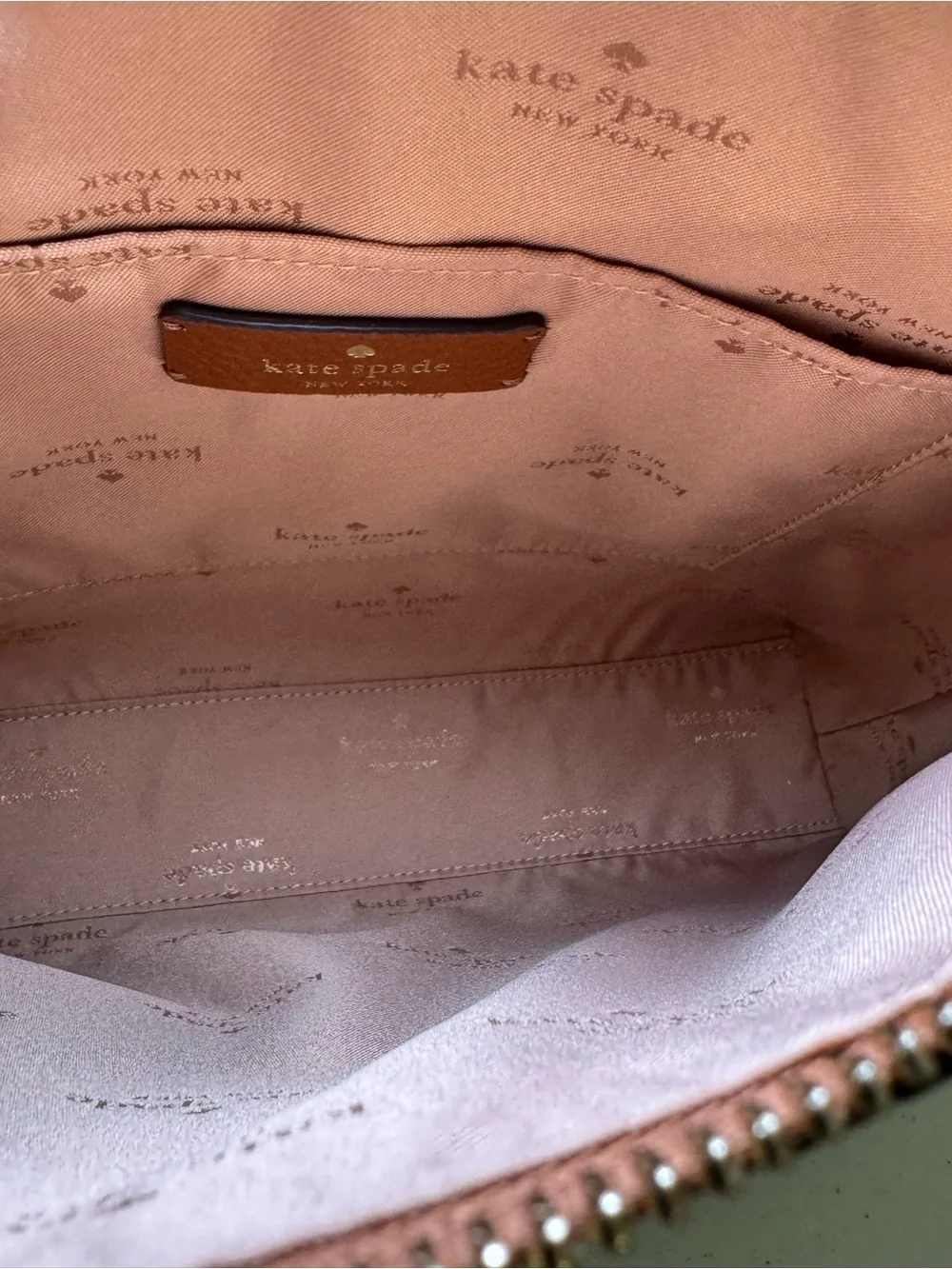 Kate Spade Brown Pebble Leather Crossbody Bag Purse NWT adjustable strap